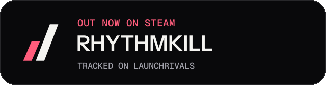 Dark launch badge for RHYTHMKILL