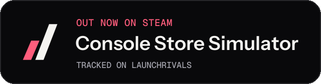 Dark launch badge for Console Store Simulator