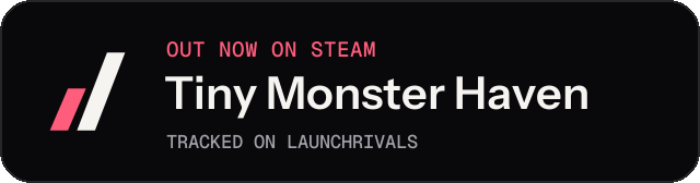 Dark launch badge for Tiny Monster Haven