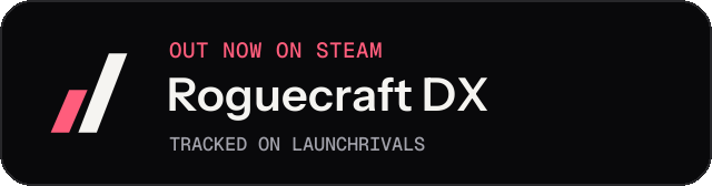 Dark launch badge for Roguecraft DX