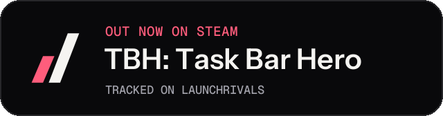 Dark launch badge for TBH: Task Bar Hero