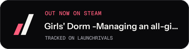Dark launch badge for Girls' Dorm -Managing an all-girls' dormitory- After