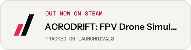 Light launch badge for ACRODRIFT: FPV Drone Simulator
