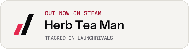 Light launch badge for Herb Tea Man
