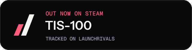 Dark launch badge for TIS-100