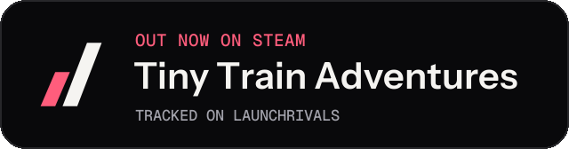 Dark launch badge for Tiny Train Adventures