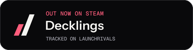 Dark launch badge for Decklings