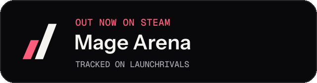 Dark launch badge for Mage Arena