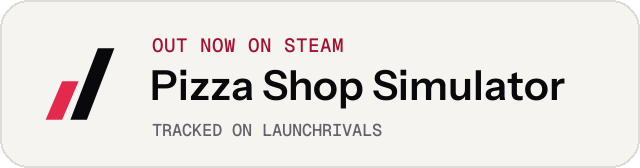 Light launch badge for Pizza Shop Simulator