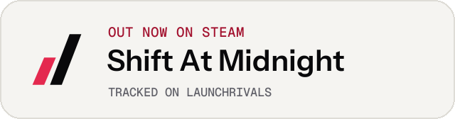 Light launch badge for Shift At Midnight