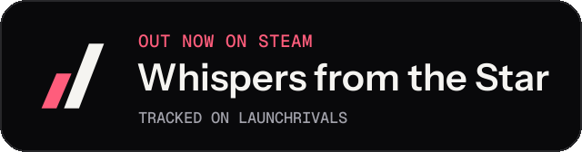 Dark launch badge for Whispers from the Star