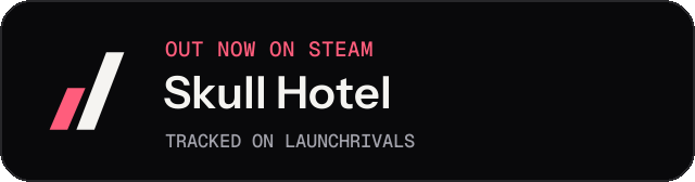 Dark launch badge for Skull Hotel