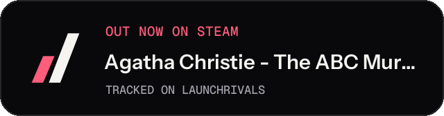 Dark launch badge for Agatha Christie - The ABC Murders