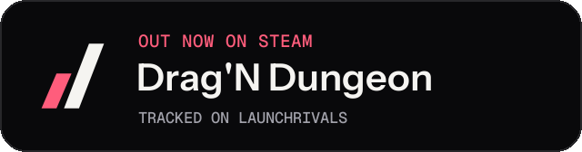 Dark launch badge for Drag'N Dungeon