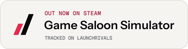 Light launch badge for Game Saloon Simulator
