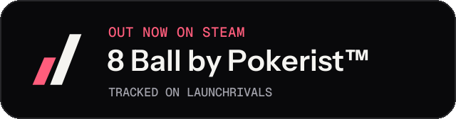 Dark launch badge for 8 Ball by Pokerist™