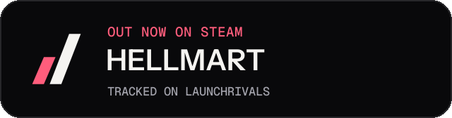 Dark launch badge for HELLMART