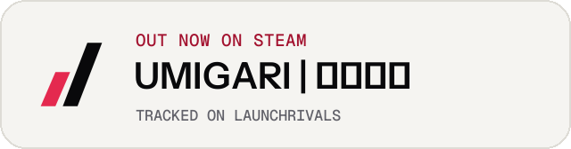 Light launch badge for UMIGARI | ウミガリ