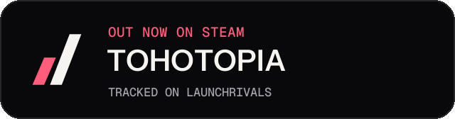 Dark launch badge for TOHOTOPIA