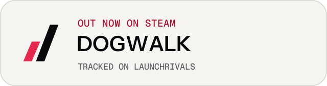 Light launch badge for DOGWALK