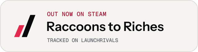 Light launch badge for Raccoons to Riches