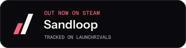 Dark launch badge for Sandloop