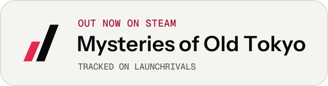 Light launch badge for Mysteries of Old Tokyo