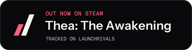 Dark launch badge for Thea: The Awakening