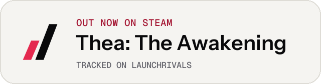 Light launch badge for Thea: The Awakening