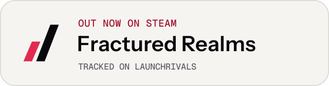 Light launch badge for Fractured Realms