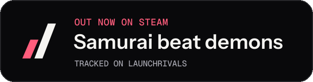 Dark launch badge for Samurai beat demons