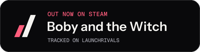 Dark launch badge for Boby and the Witch
