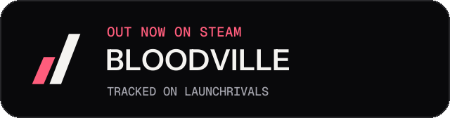 Dark launch badge for BLOODVILLE