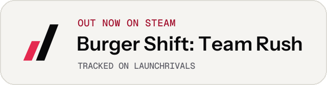Light launch badge for Burger Shift: Team Rush