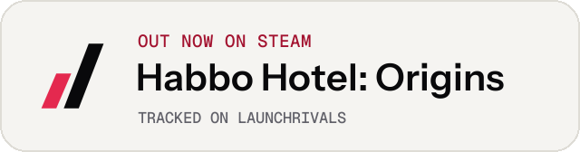 Light launch badge for Habbo Hotel: Origins