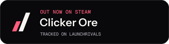 Dark launch badge for Clicker Ore