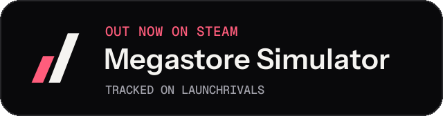 Dark launch badge for Megastore Simulator