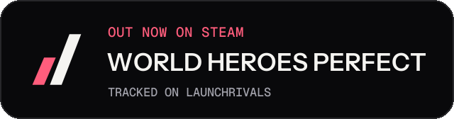 Dark launch badge for WORLD HEROES PERFECT