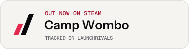 Light launch badge for Camp Wombo