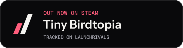 Dark launch badge for Tiny Birdtopia