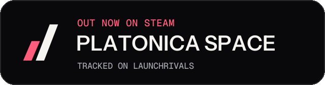 Dark launch badge for PLATONICA SPACE