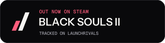 Dark launch badge for BLACK SOULS II