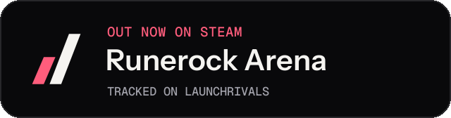 Dark launch badge for Runerock Arena