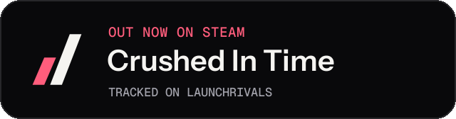 Dark launch badge for Crushed In Time