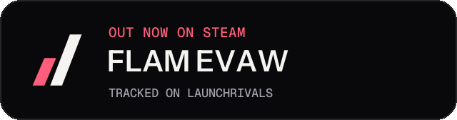 Dark launch badge for FLAM EVAW