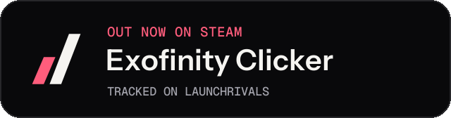 Dark launch badge for Exofinity Clicker