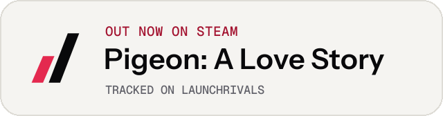 Light launch badge for Pigeon: A Love Story