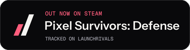 Dark launch badge for Pixel Survivors: Defense