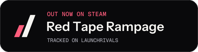 Dark launch badge for Red Tape Rampage