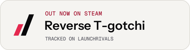 Light launch badge for Reverse T-gotchi